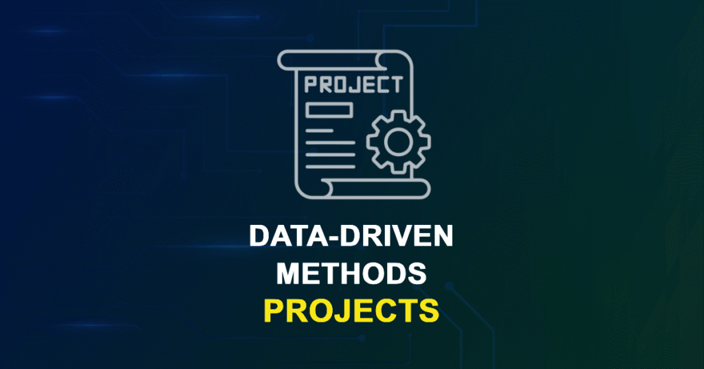 Data-driven Methods Projects for MTech, MS & PhD Students